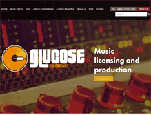 Tablet Screenshot of glucosemusic.com